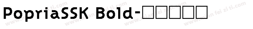 PopriaSSK Bold字体转换